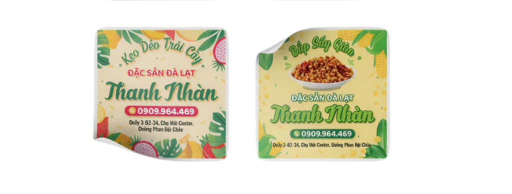 In nhãn decal giúp khách hàng nhận biết sản phẩm bên trong và đưa ra chọn lựa tốt nhất