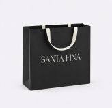 Túi giấy đen Santa Fina