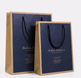 Túi giấy kraft phối xanh navy